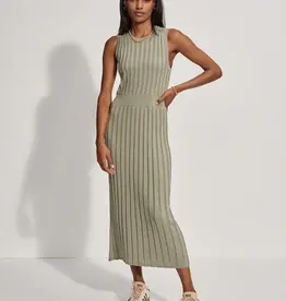 Varley Varley Florian Knit Dress Seagrass