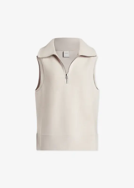 Varley Bonnie Half Zip Tank- Moonbeam