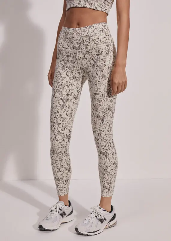 Varley Varley move pocket legging high 25- Crema Fractured Flower