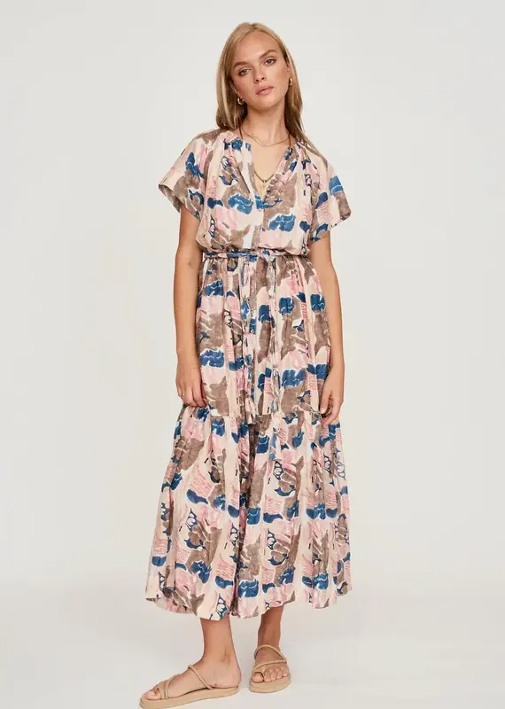 Mirth Vienna Reef Maxi Dress- Shortcake