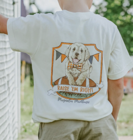 Football Pup Kid's T-shirt Orange/Grey