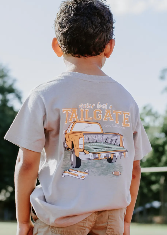 Never Lost A Tailgate Kids T-shirt Orange/Grey