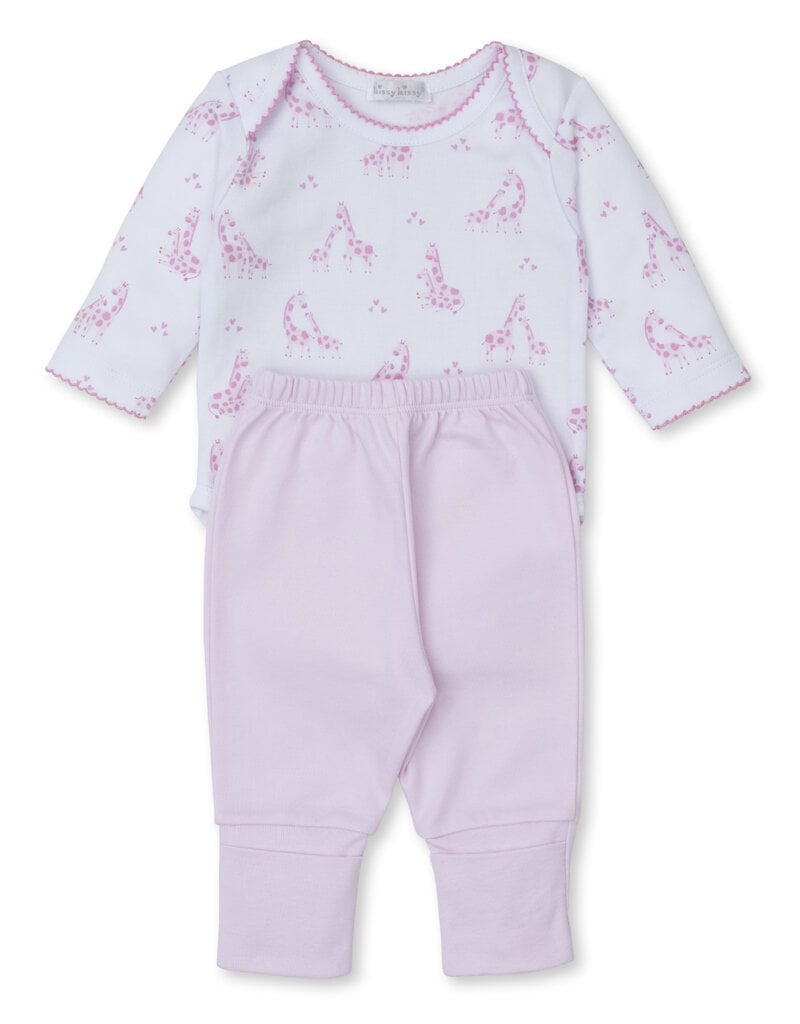 Kissy Kissy KK Giraffe Glee Pant Set Mix- Pink