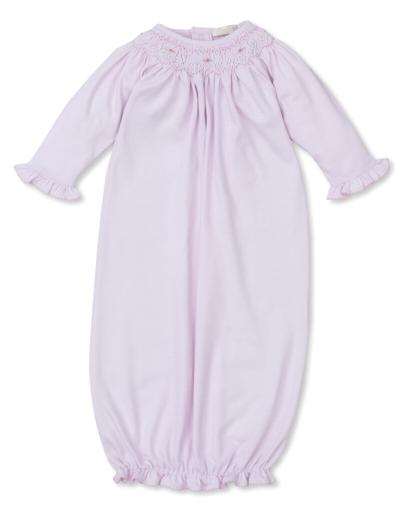 Kissy Kissy KK CLB Fall Bishop Sack with Hand Smocking- Pink