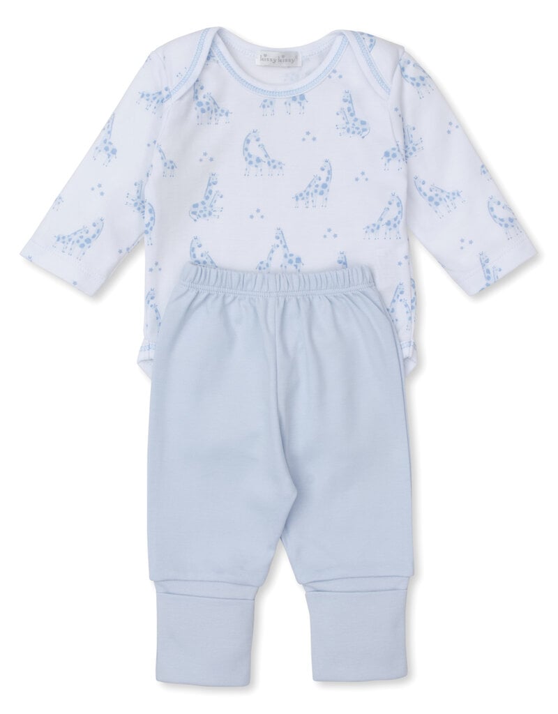 Kissy Kissy KK Giraffe Glee Pant Set Mix- Blue