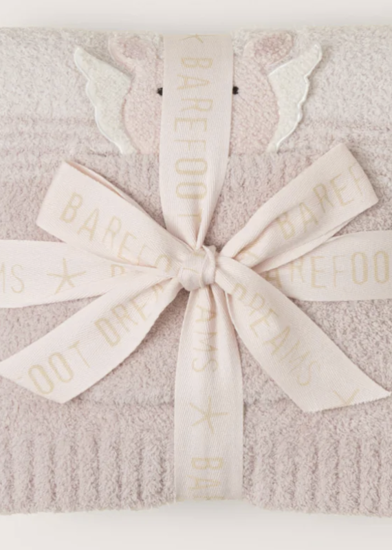 Barefoot Dreams BFD CC Flying Pig Stroller Blanket- Cream Multi