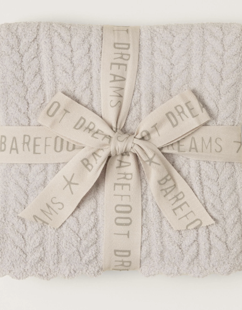 Barefoot Dreams BFD CC Heirloom Receiving Blanket- Stone