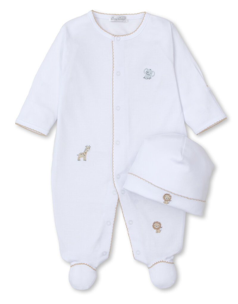 Kissy Kissy KK Safari Squad Footie with Hat Set