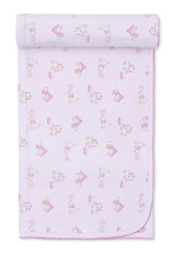 Kissy Kissy KK Blanket- Pink Pups in Action