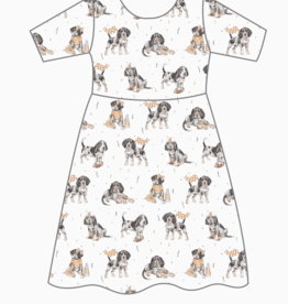 Most Valuable Pup Cotton Twirl Dress