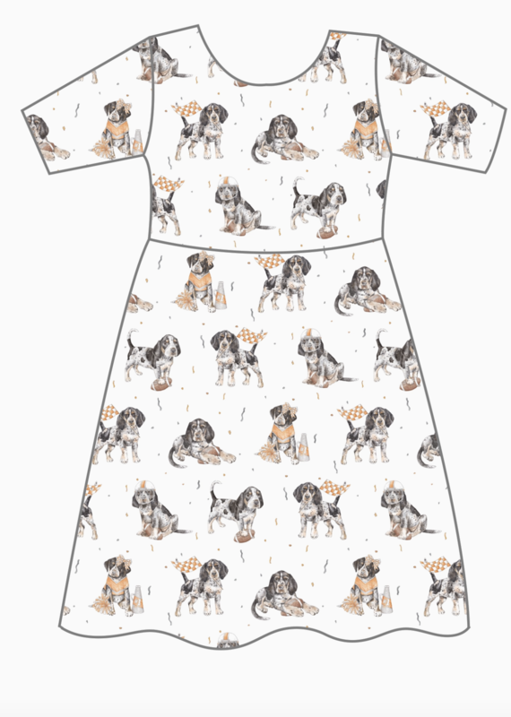 Most Valuable Pup Cotton Twirl Dress