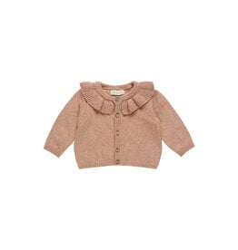 Ruffle Collar Cardigan and Bloomers-Rose