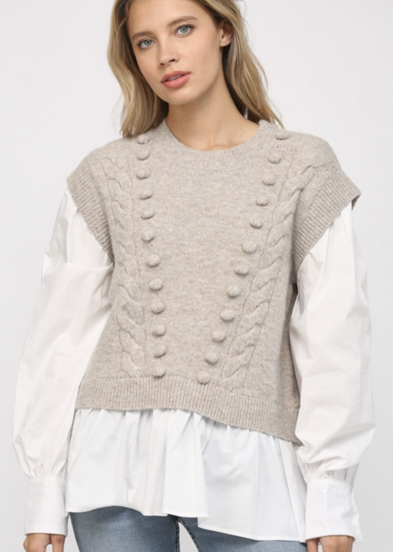 Pom Pom Detail Sweater