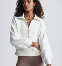 Varley Milano Half Zip Sweat- Ivory