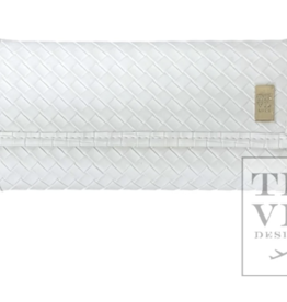 TRVL TRVL Luxe Jewelry Wallet- Woven White