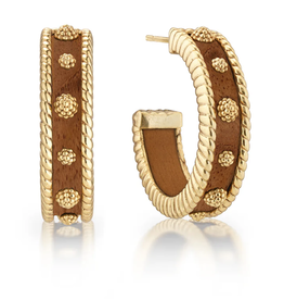 CDW Berry Medium Hoop Earrings