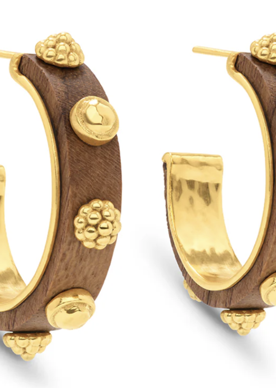 Capucine De Wulf CDW Gaia Hoop Earrings- Teak