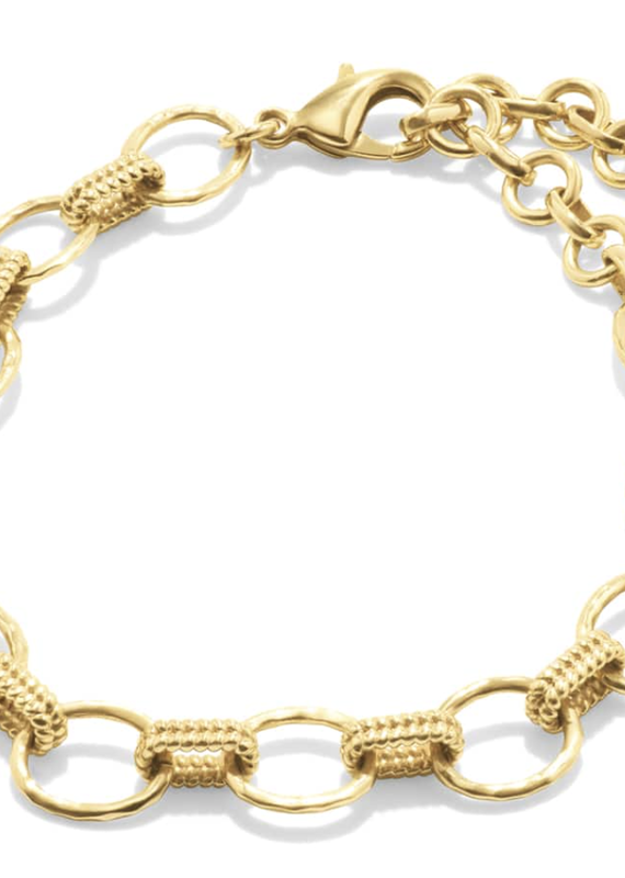 Capucine De Wulf CDW Cleopatra Grande Link Bracelet 7+1.5"- Gold