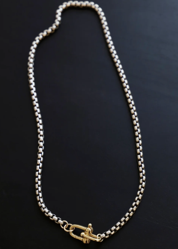 KWJ Nova Chain Necklace- Gold & Silver