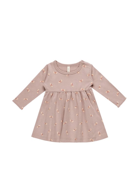 Quincy Mae QM Long Sleeve Baby Dress- Butterflies