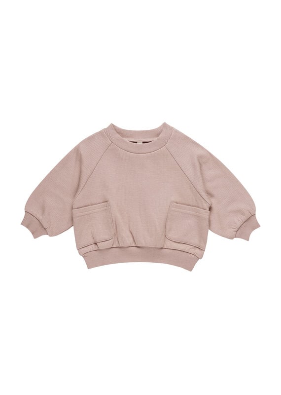 Quincy Mae QM Pocket Sweatshirt Mauve