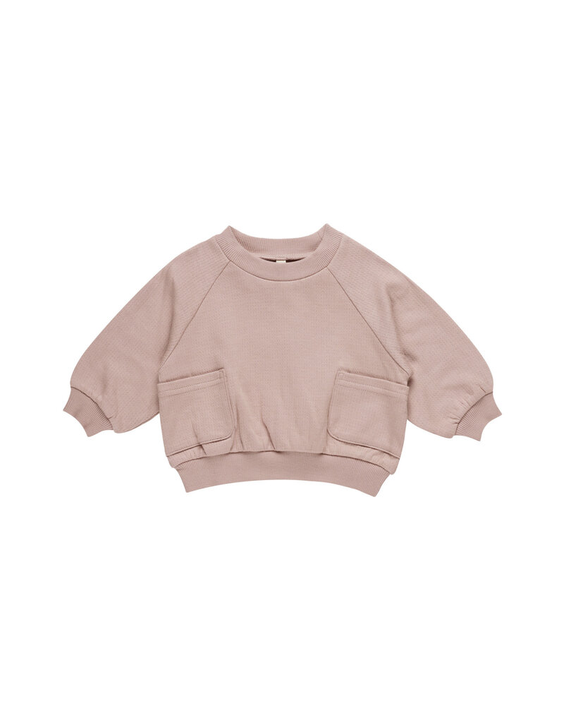 Quincy Mae QM Pocket Sweatshirt Mauve