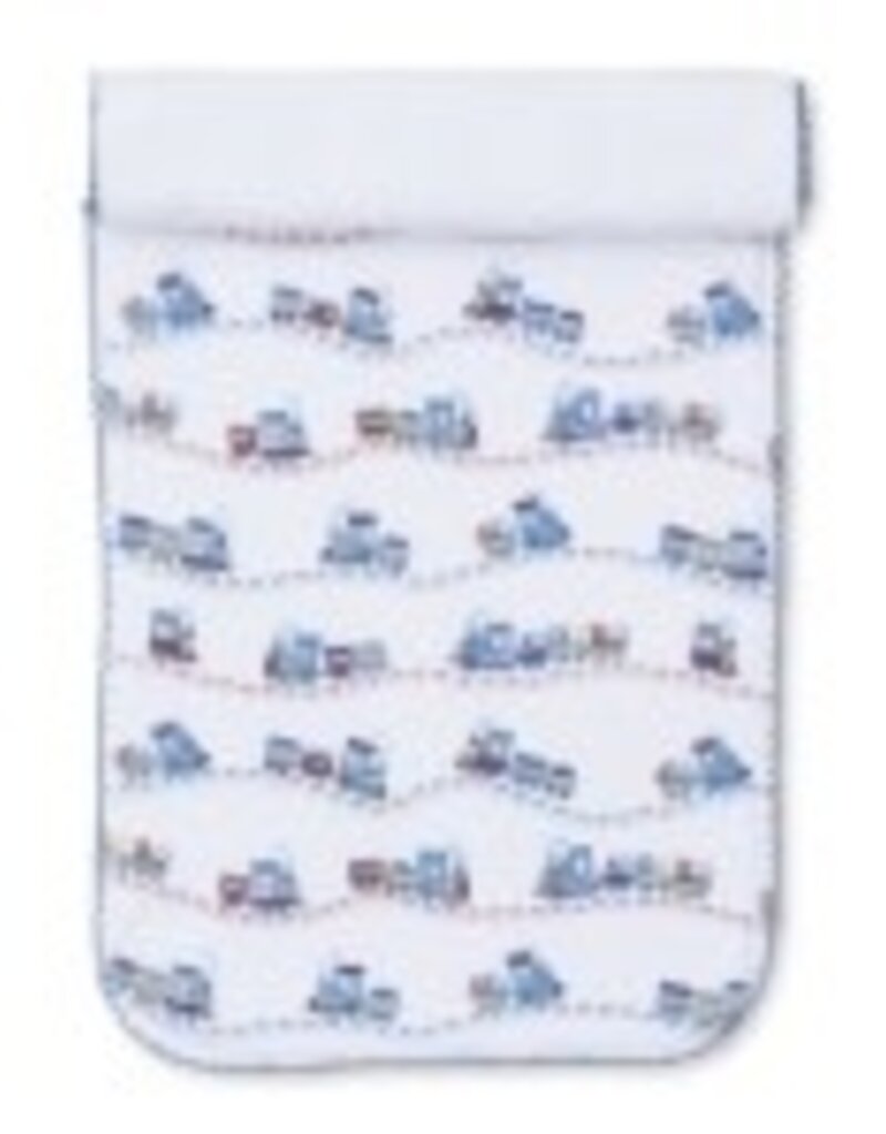 Kissy Kissy KK Rambling Railroad Burp Cloth