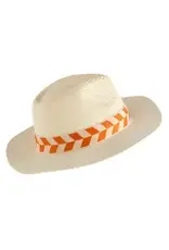 Aramis Hat- Ivory and Orange