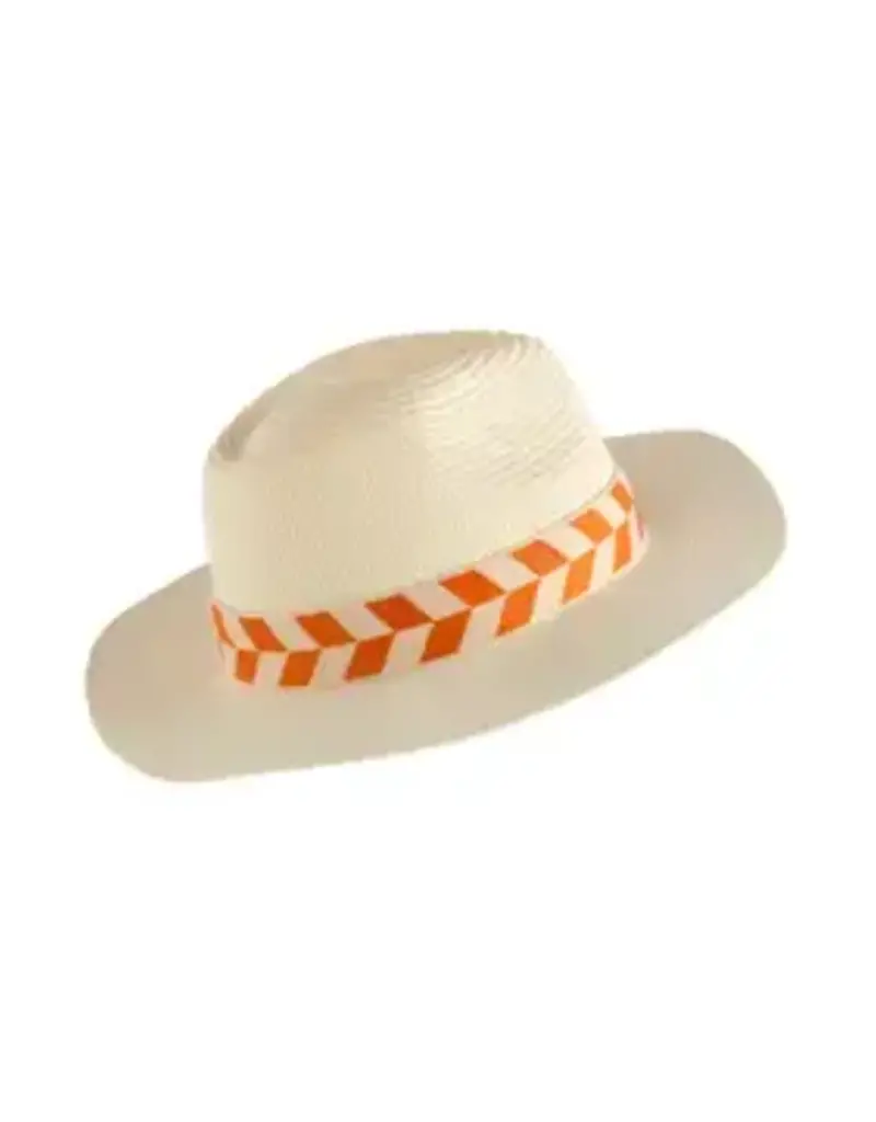 Aramis Hat- Ivory and Orange