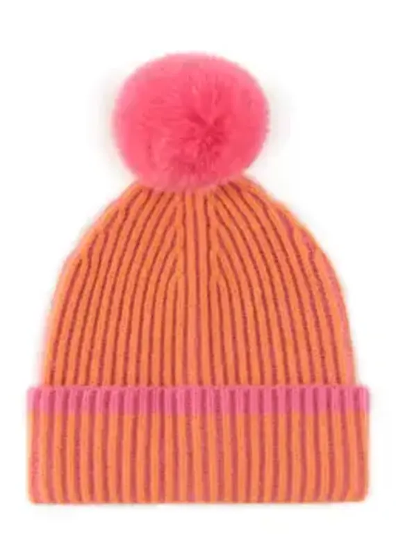 Orange and Pink Beanie