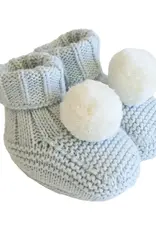 Alimrose Pom Pom Baby Socks Powder Blue