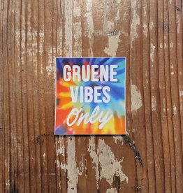 Gruene Vibes Only Tie-Dye Sticker