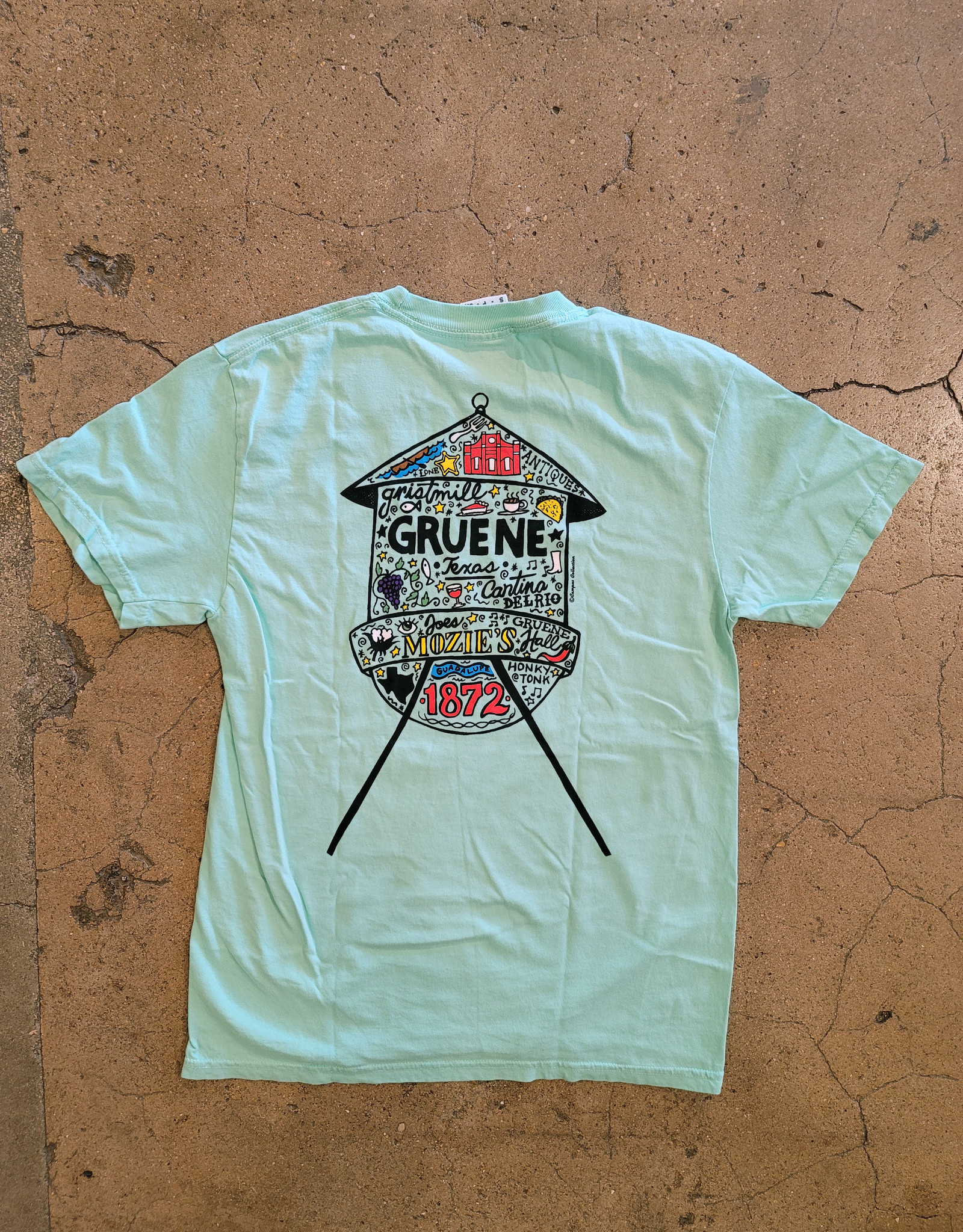 Water Tower Collage Comfort Colors Tee