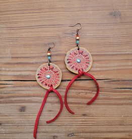 Wild Thing Leather Earrings #2-61