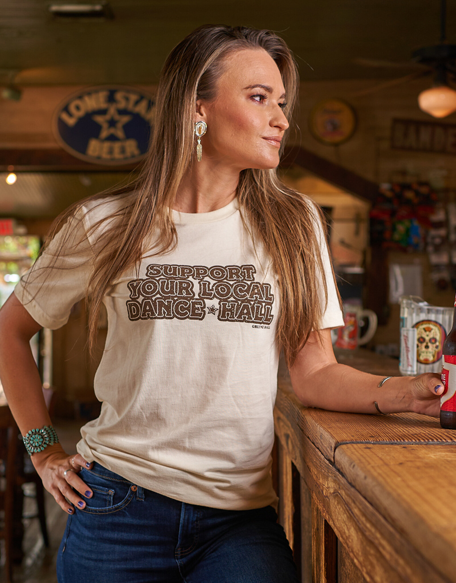 Gruene Hall Support Your Local Dance Hall Tee by Rodeo Hippie