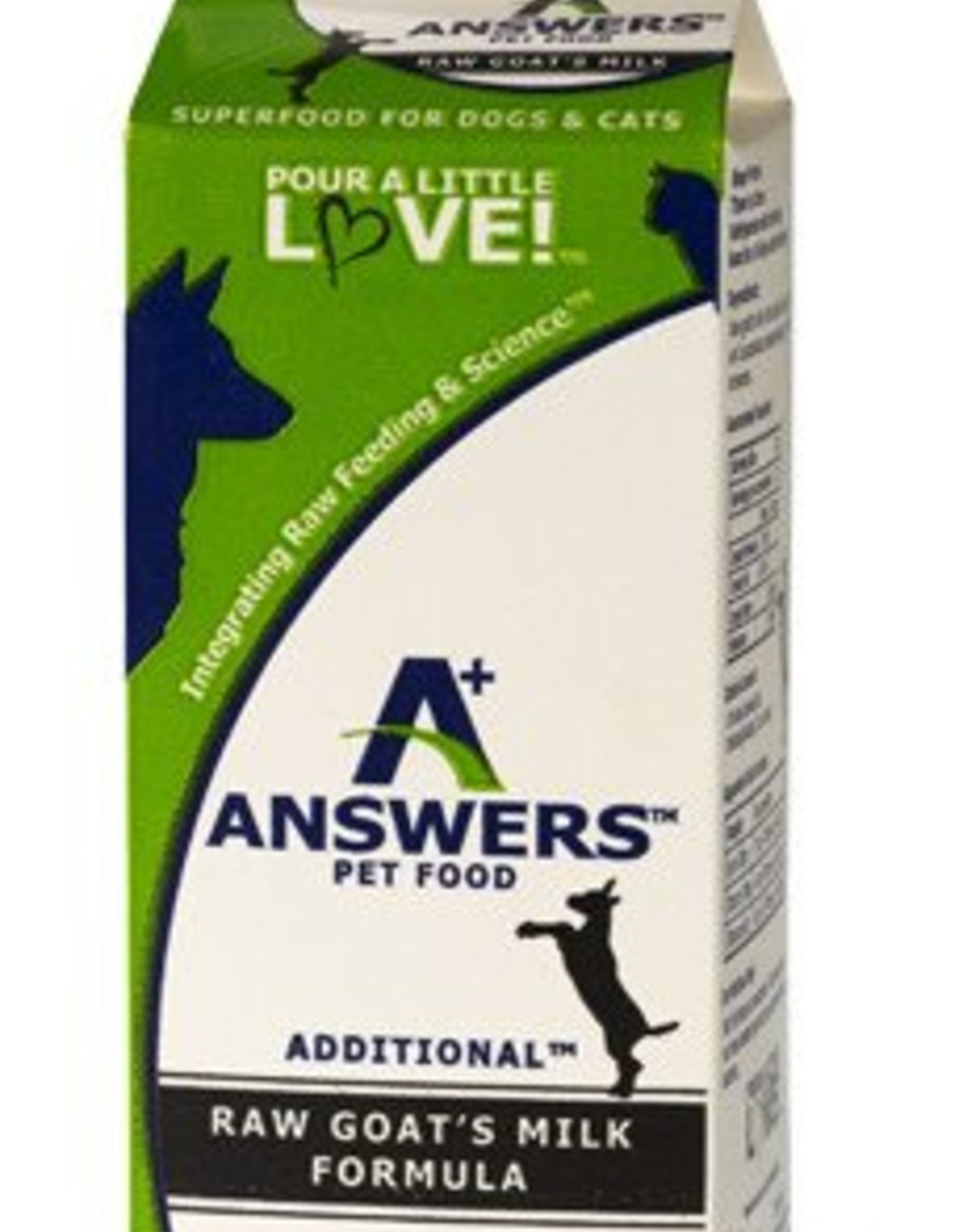 Answers Answers Raw Goat Milk