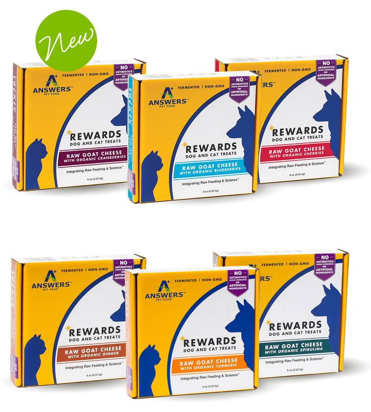 Answers Rewards Raw Goat Cheese Treats Molly's Healthy Pet Food Market