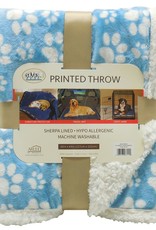 Arlee Rover Throw Puppy Blue/White