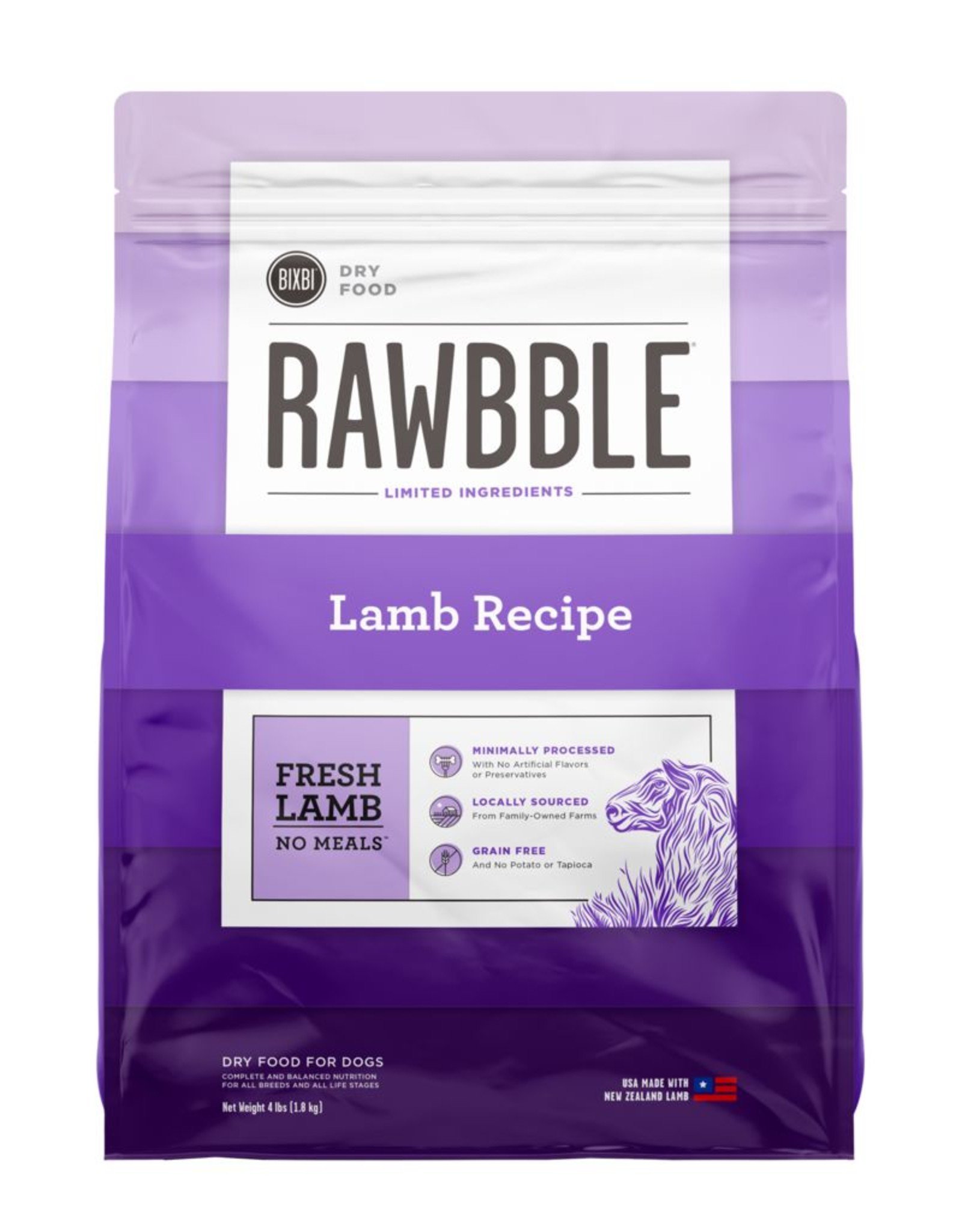 Bixbi Rawbble Limited Ingredient Lamb