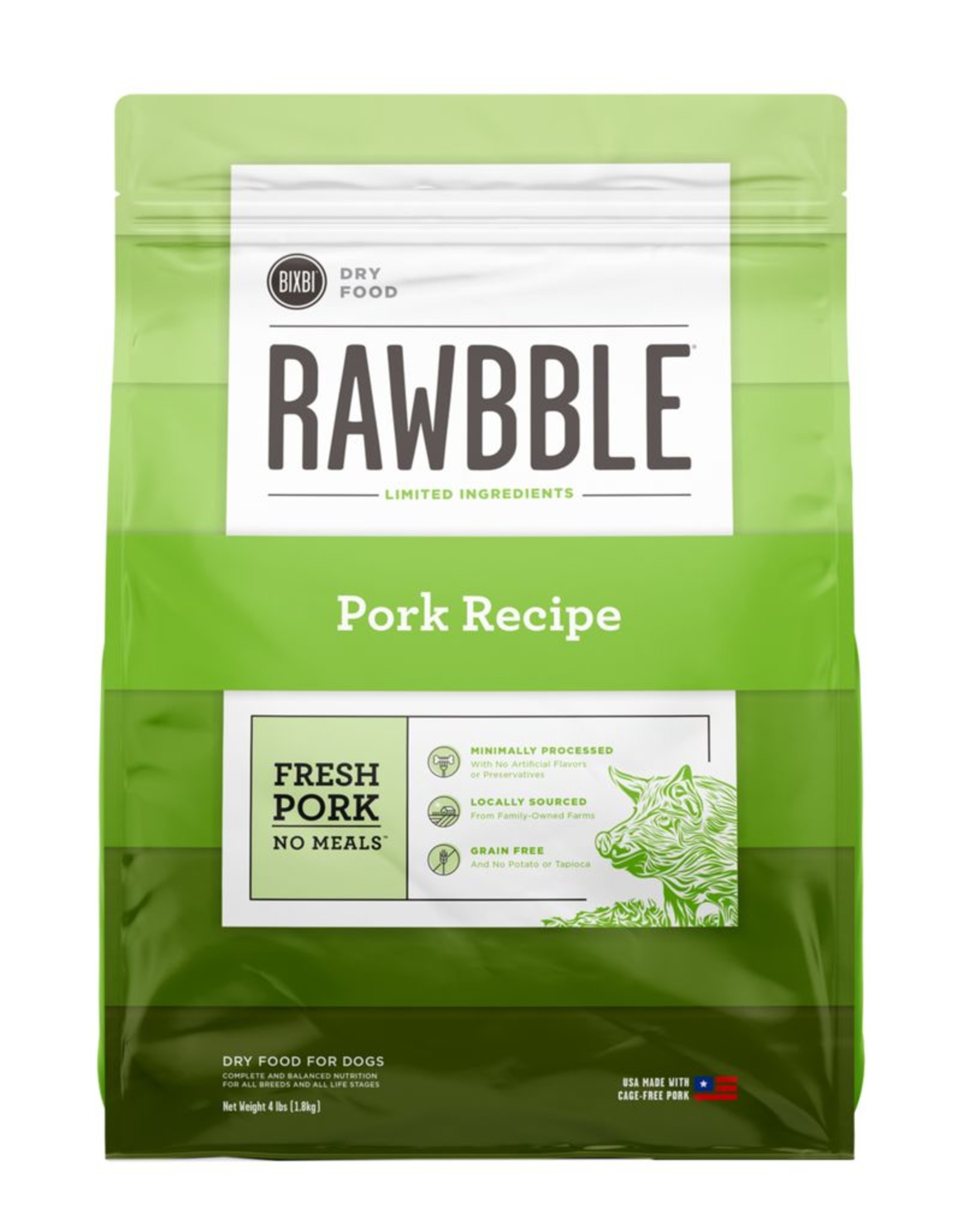Bixbi Rawbble Limited Ingredient Pork