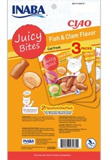 Inaba Ciao Cat Treats Ciao Cat Juicy Bites Fish & Clam Flavor Treat