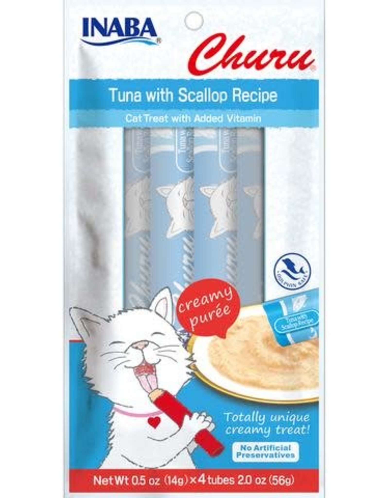 Inaba Ciao Cat Treats Ciao Churu Tuna with Scallop Recipe