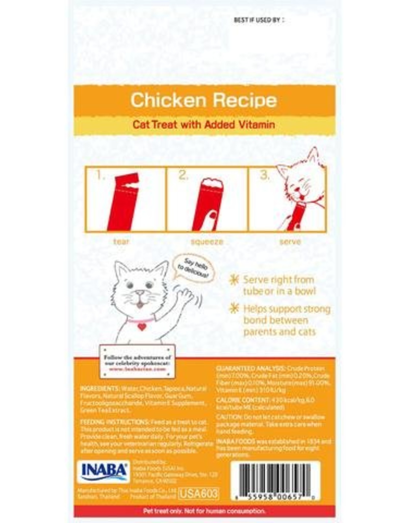 Inaba Ciao Cat Treats Ciao Churu Chicken Recipe