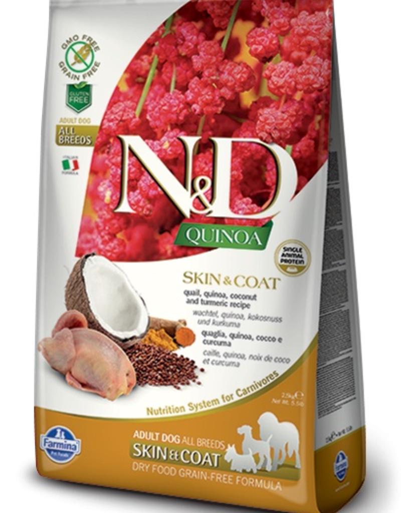 Farmina N&D Quinoa Skin & Coat Quail Adult Molly's Healthy Pet Food