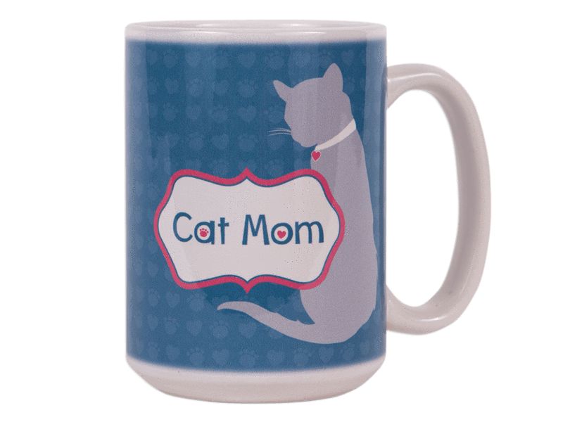 15oz Speak Big Coffee Cat Dog Mom Mug PiTkXOZu