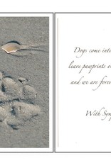 Dog Speak Dog Speak Card - Sympathy - Paw Prints