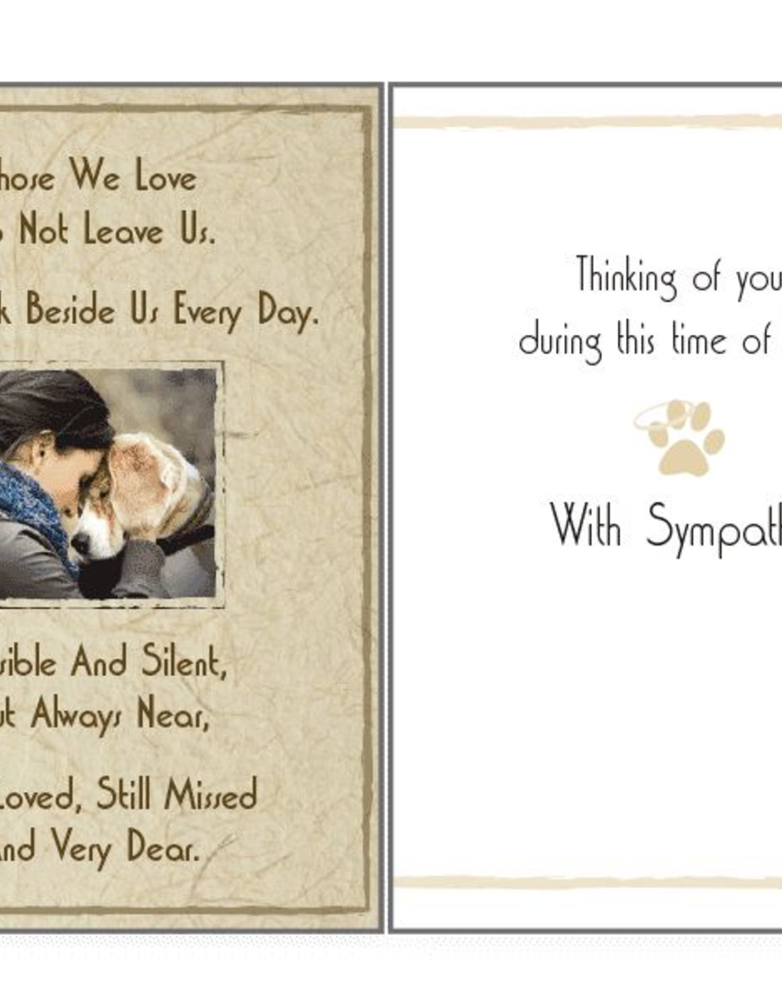 Dog Speak Dog Speak Card - Sympathy - Those We Love Do Not Leave Us