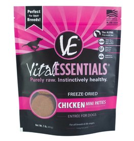Vital Essentials Vital Essentials Dog Freeze-Dried Chicken Mini Patties 14oz