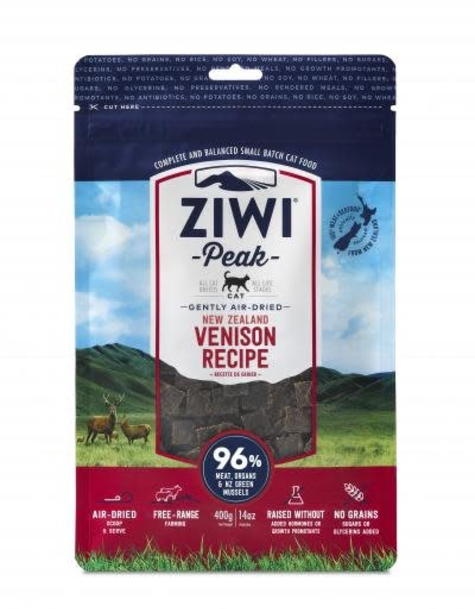 ZiwiPeak ZiwiPeak Air-Dried Venison for Cats 14oz