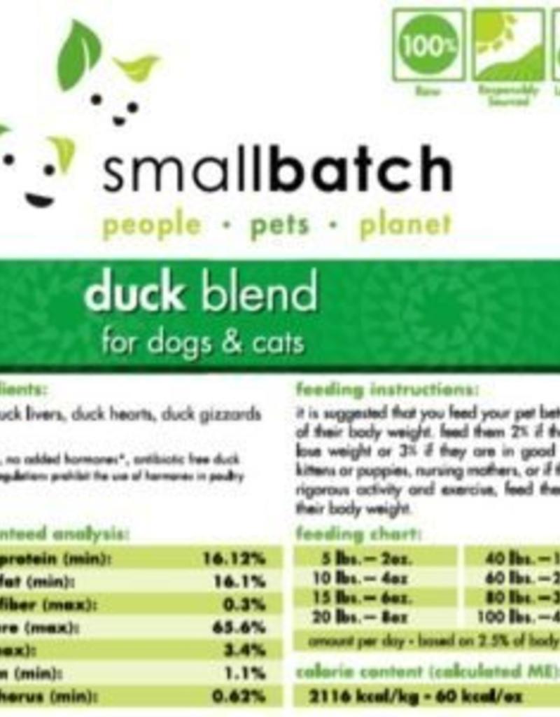 Smallbatch Duck Blend 2lb Molly S Healthy Pet Food Market
